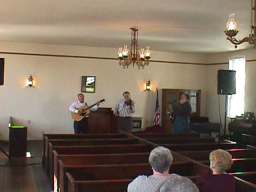 Some music in the fairgrounds church.