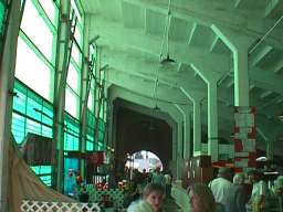 The other way under the Grand Stands.