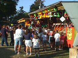 More games of chance at the back of the festival grounds