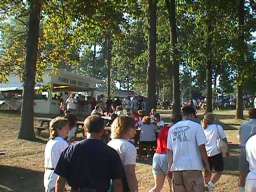Making the big circle towards the corn booth